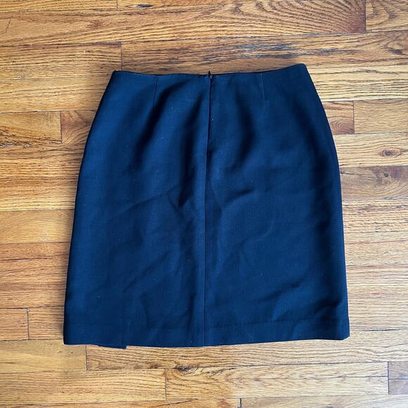 Gap Women's Vintage Black Mini Skirt Side Slit Size 2 - Picture 6 of 6